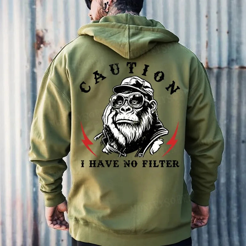 Caution I Have No Filter  Hoodies