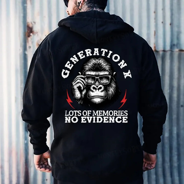 Generation X Lots Of Memories No Evidence Hoodies