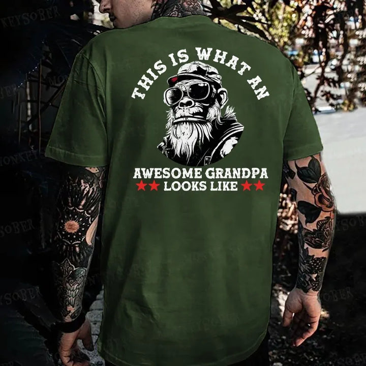 This Is What An Amazing Grandpa Looks Like  Monkey T-shirt