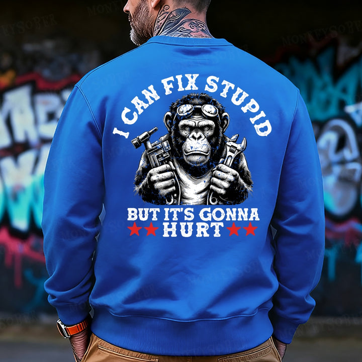 I Can Fix Stupid But It's Gonna Hurt Sweatshirt