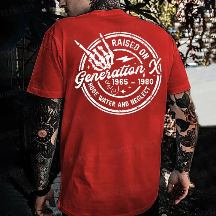 Raised On Generation X 1965 – 1980 Hose Water And Neglect Monkey T-shirt