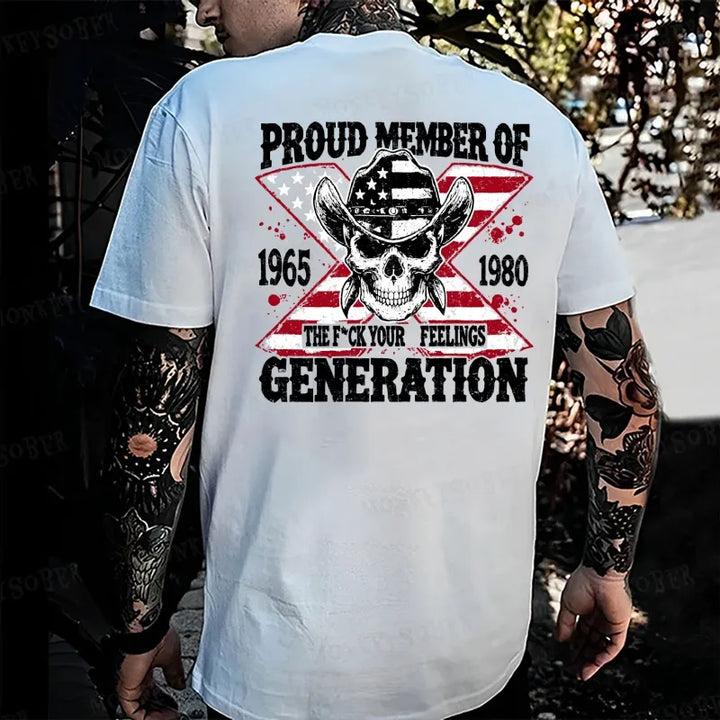 Proud Member Of The Fuck Your Feelings Generation X Monkey T-shirt