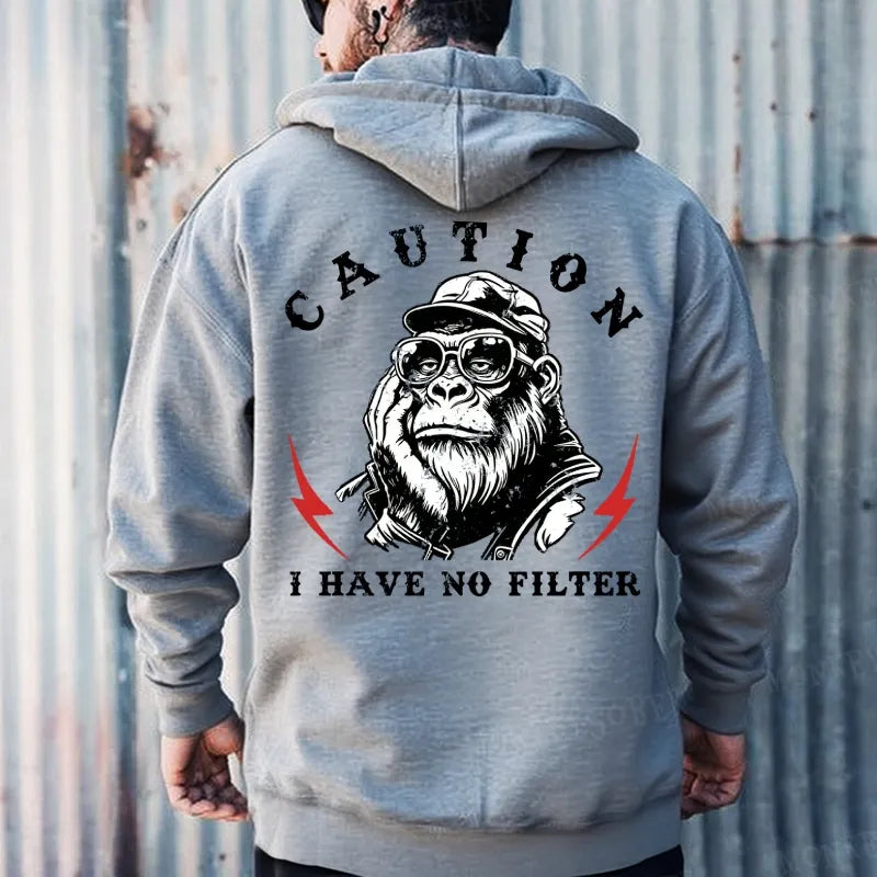 Caution I Have No Filter  Hoodies