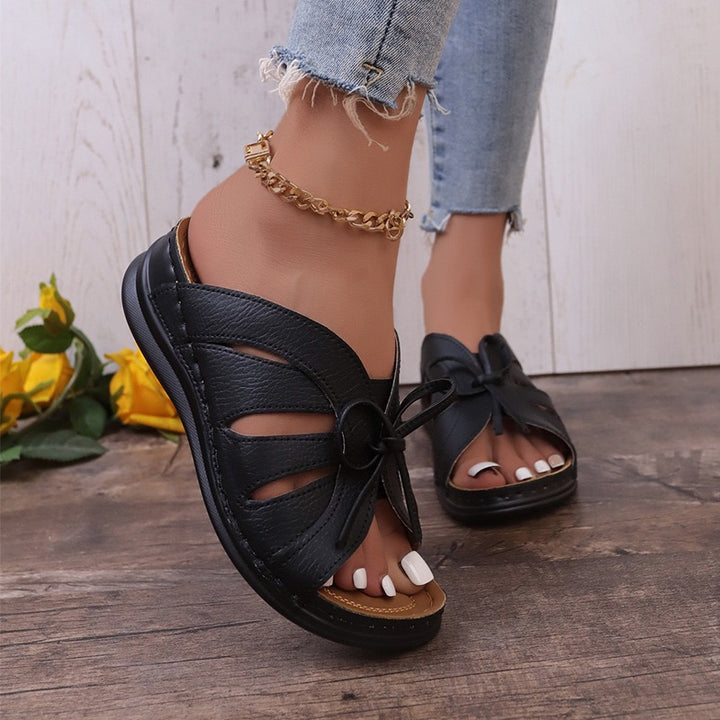 Women's Comfort Bowtie Slide Sandals