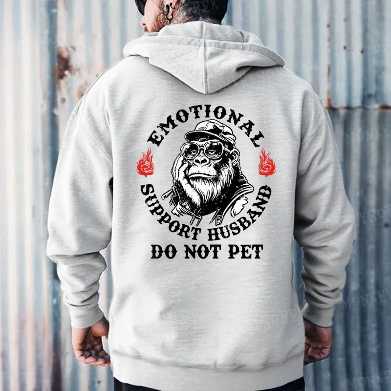 Emotional Support Husband Do Not Pet Hoodies