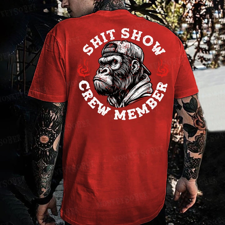 Shit Show Crew Member Monkey T-shirt