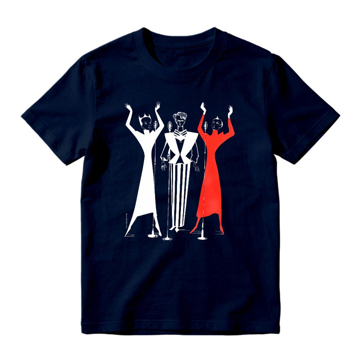 Retro Three Vocal Singers Graphic T-Shirt Vintage Choir Microphone Art Music Lover Short Sleeve Tee