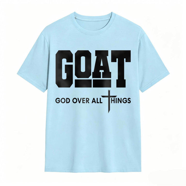 GOAT (“God Over All Things”) graphic T-shirt