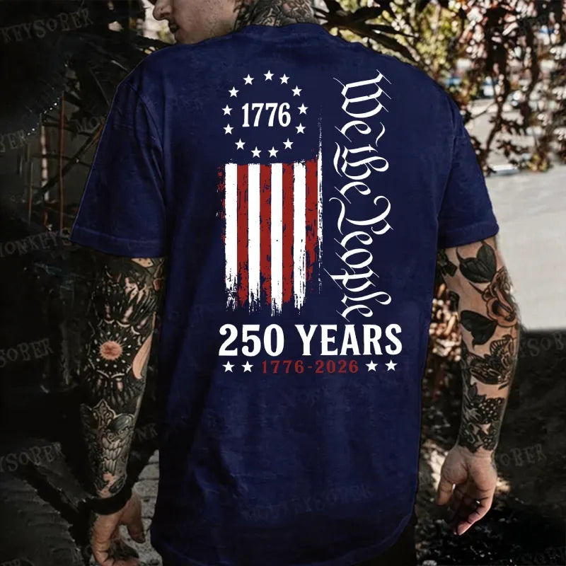 250 Years We The People 1776-2026 Celebration Monkey T-shirt