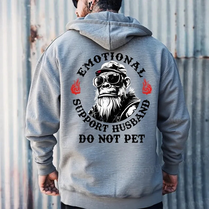 Emotional Support Husband Do Not Pet Hoodies