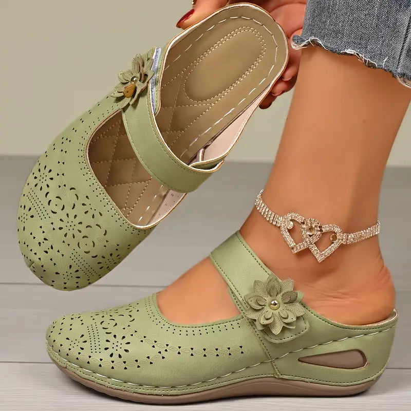 Women's Comfort Cutout Sandals – Breathable Slip-On Summer Shoes