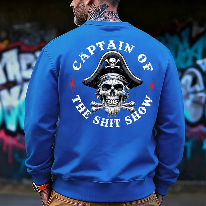Captain Of The Shit Show  Funny Sweatshirt