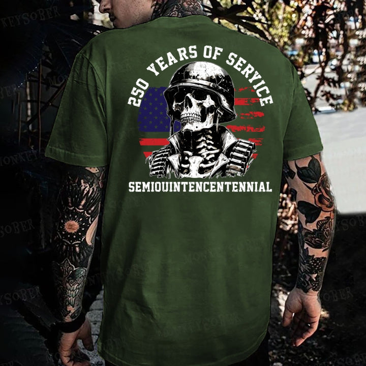 250 YEARS OF SERVICE SEMIOUINTENCENTENNIAL Monkey T-shirt