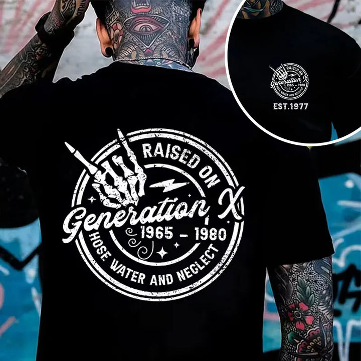 Raised On Generation X 1965 – 1980 Hose Water And Neglect Monkey T-shirt