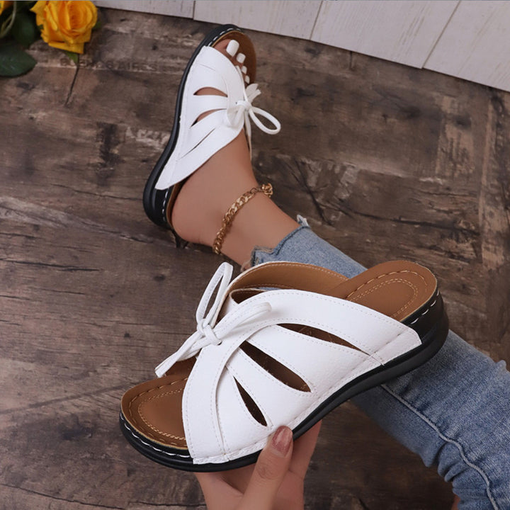 Women's Comfort Bowtie Slide Sandals