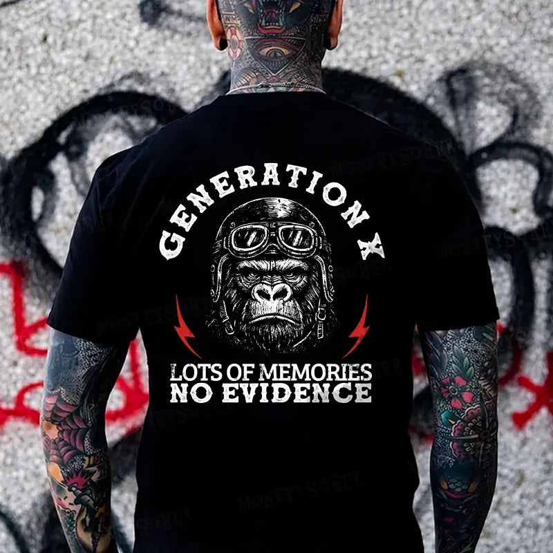 Generation X  Raised On Hose Water And Neglect  Monkey T-shirt