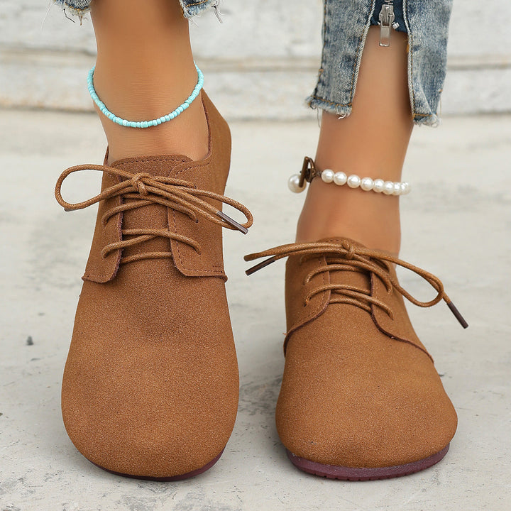 Women's Vintage Lace-Up Flat Mules