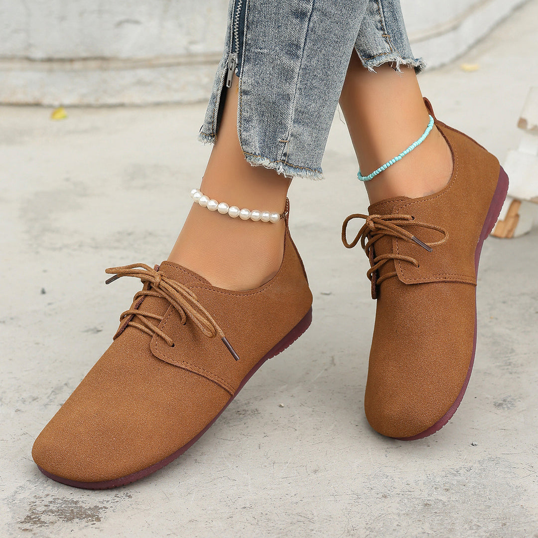Women's Vintage Lace-Up Flat Mules