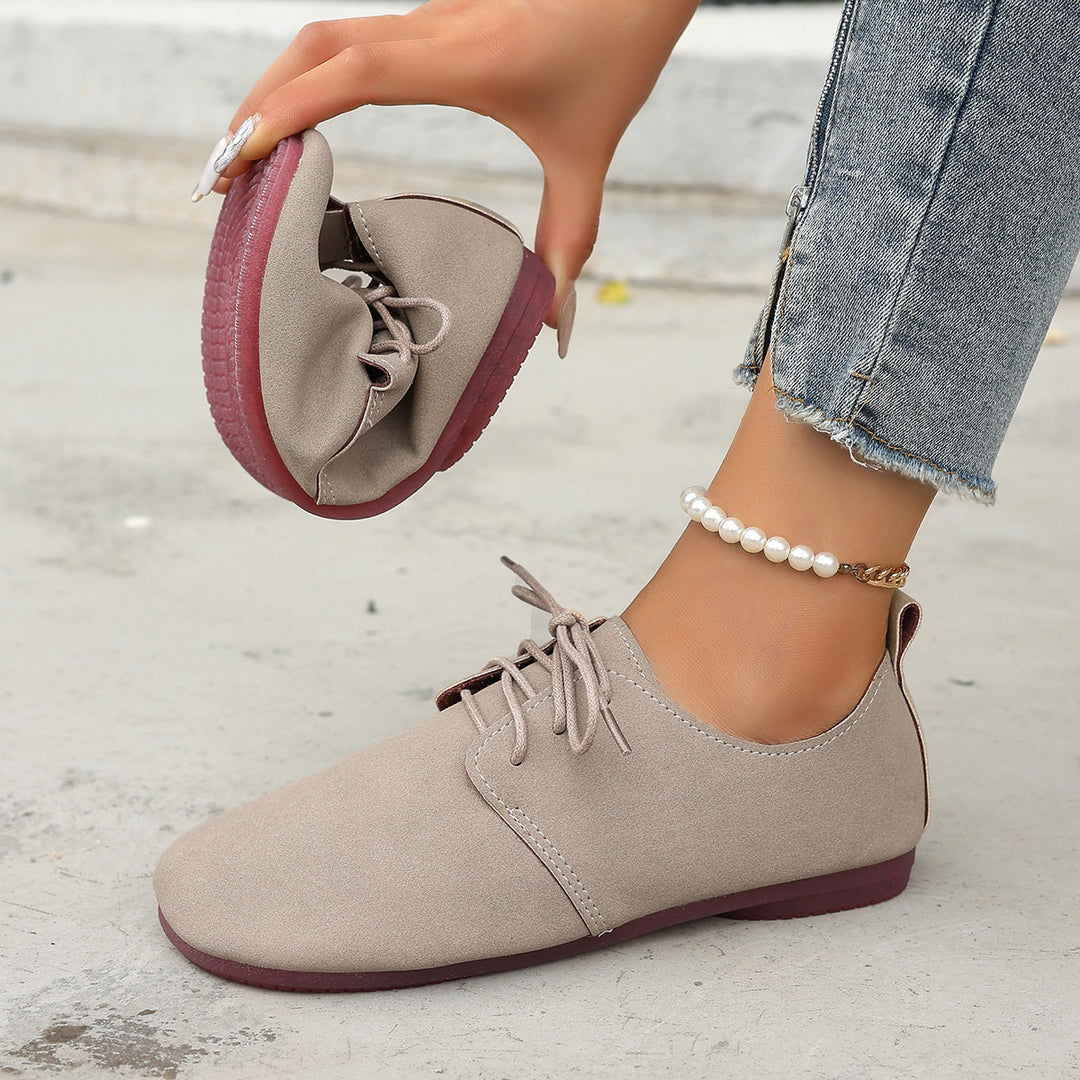 Women's Vintage Lace-Up Flat Mules