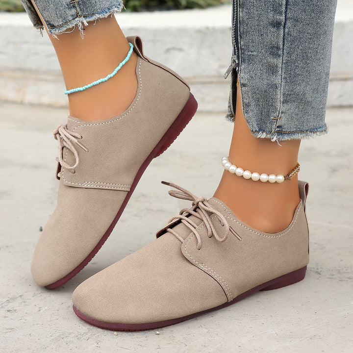 Women's Vintage Lace-Up Flat Mules