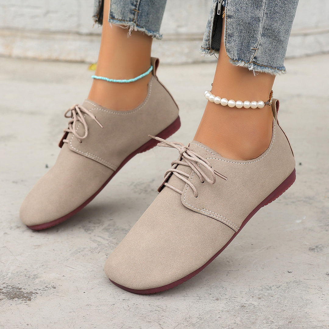 Women's Vintage Lace-Up Flat Mules