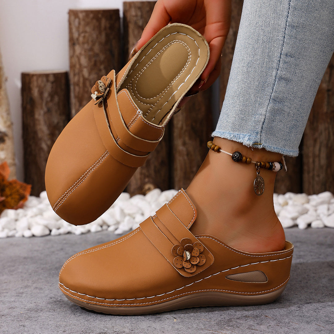 Women's Floral Sandals – Lightweight Comfortable Shoes