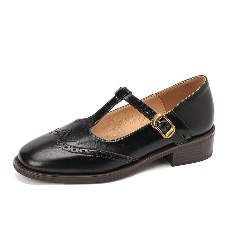 Vintage Leather Mary Jane Shoes