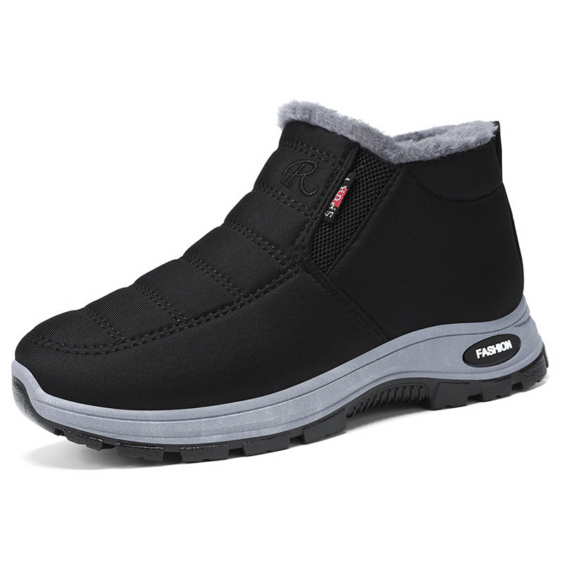 Women's Warm Fur-Lined Waterproof Ankle Snow Booties-Outdoor Comfortable Classic Winter Footwear