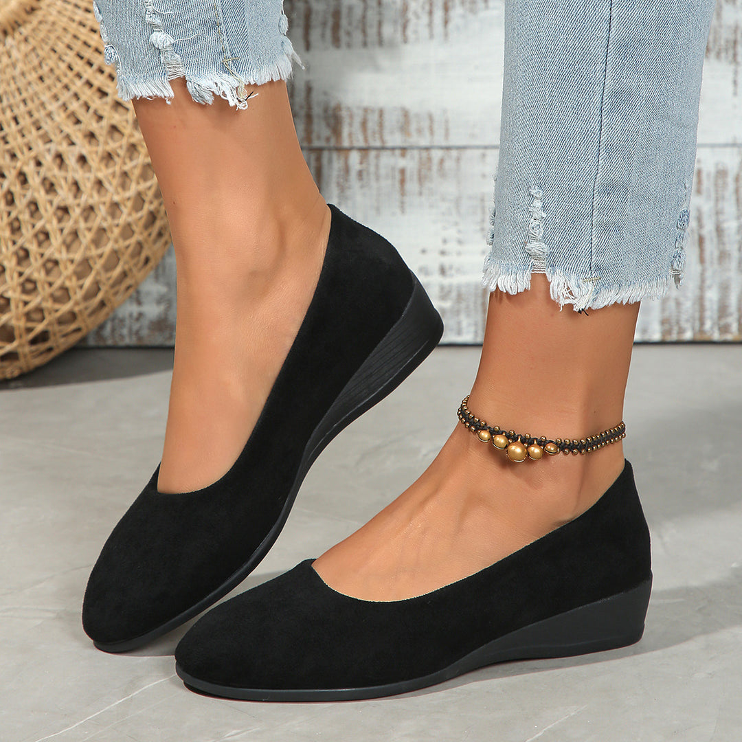 Women's Platform Wedge Walking Shoes – Easy Fit for Travel & Daily Wear