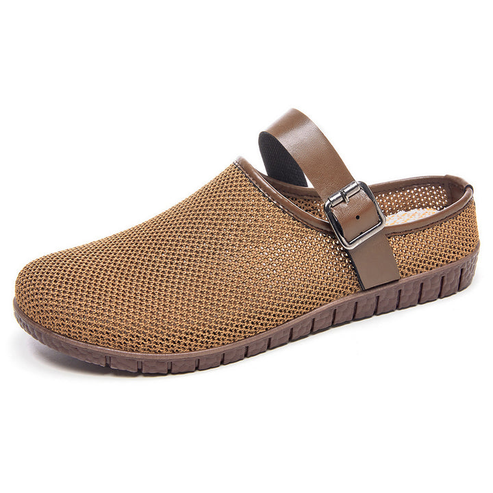 Women's Breathable Knit Slip-On Flats – Lightweight Summer Comfort Shoes