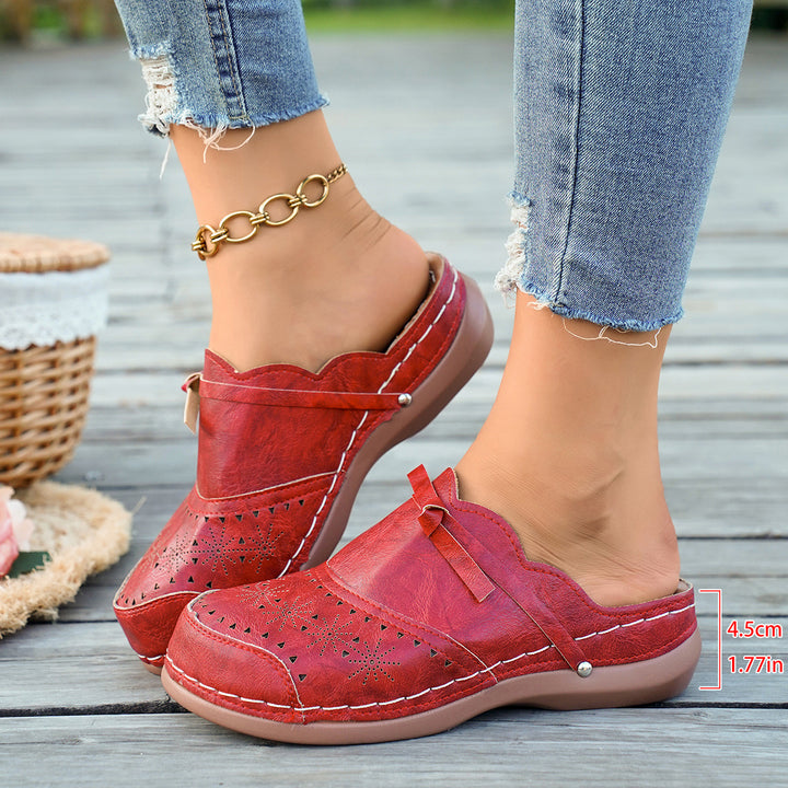 Women's Bow Comfort Clogs – Easy Slip-On Summer Sandals
