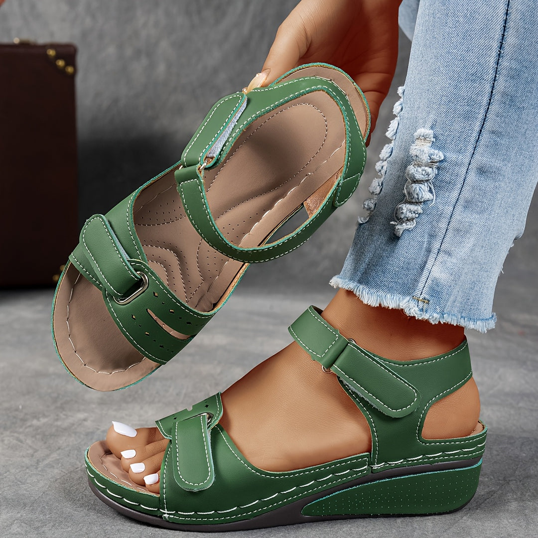 Women's Comfortable Wedge Sandals – Breathable Open-Toe Summer Shoes