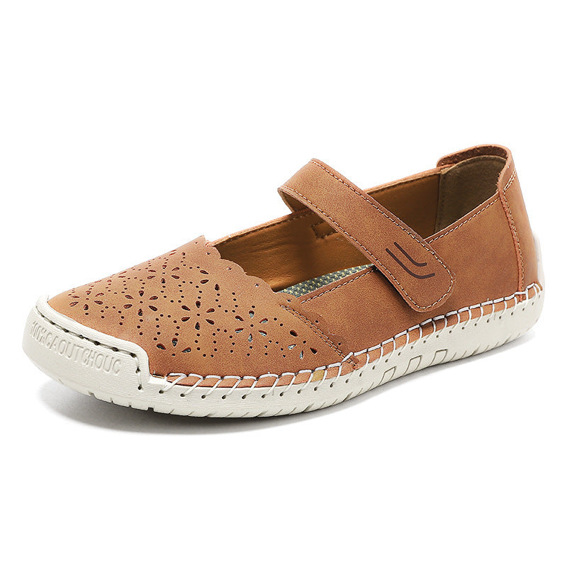 Women's Mary Jane Sandals – Comfortable Hook & Loop Summer Shoes