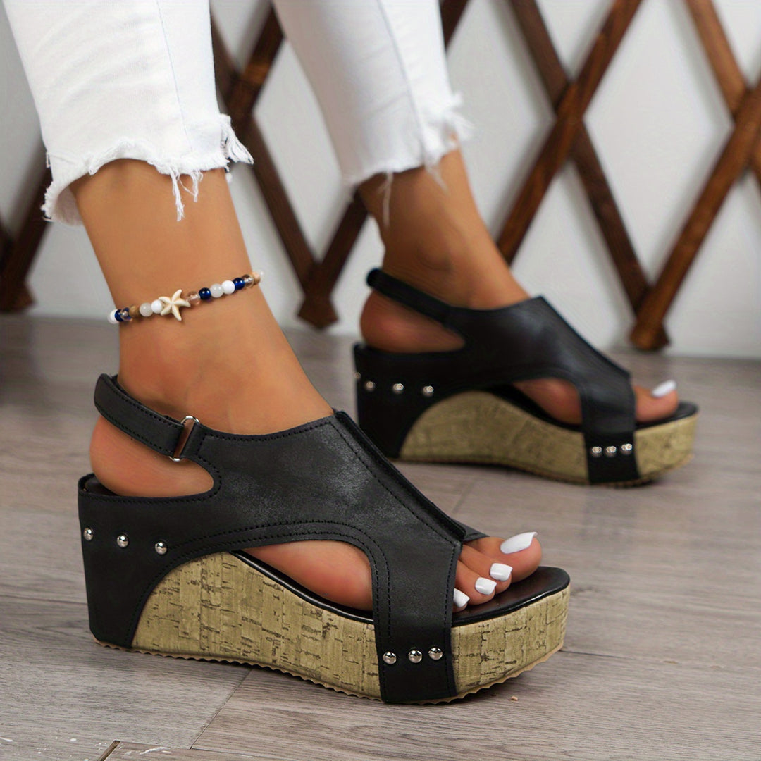 Women's Thick-Soled Wedge Sandals – Comfortable Summer Shoes