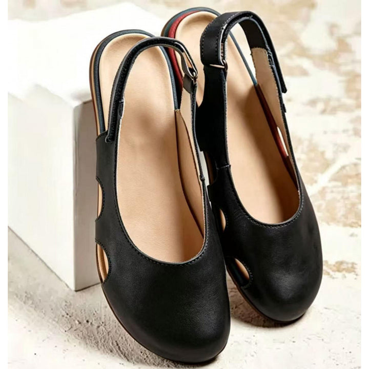 Women's Vintage Slingback Comfort Flats – Lightweight Breathable Everyday Shoes