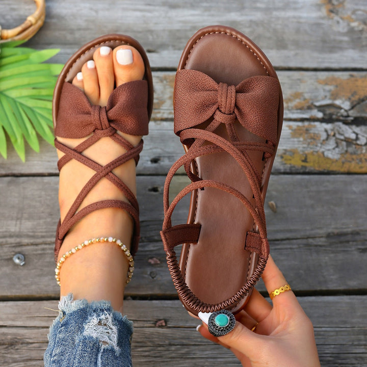 Women's Summer Cross Strap Comfort Sandals – Lightweight Walking Shoes