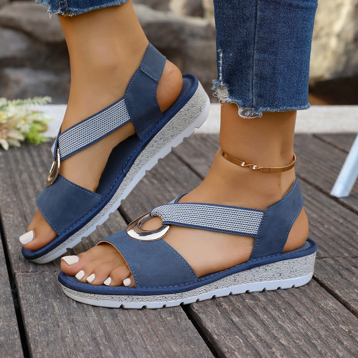 Women's Summer Comfort Sandals– Lightweight Cross Strap Walking Shoes