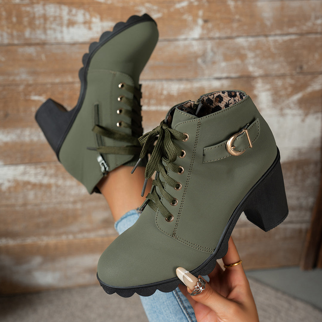 Women's Vintage Ankle Boots – Classic Boots for Fall & Winter