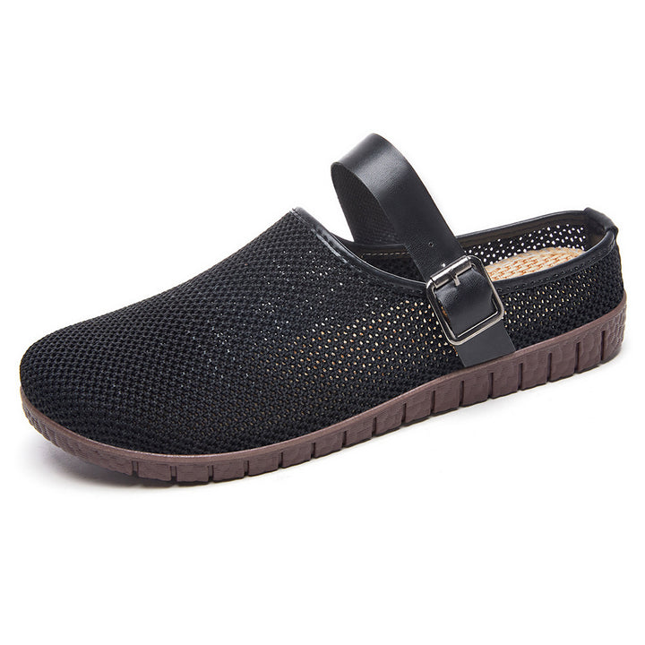 Women's Breathable Knit Slip-On Flats – Lightweight Summer Comfort Shoes