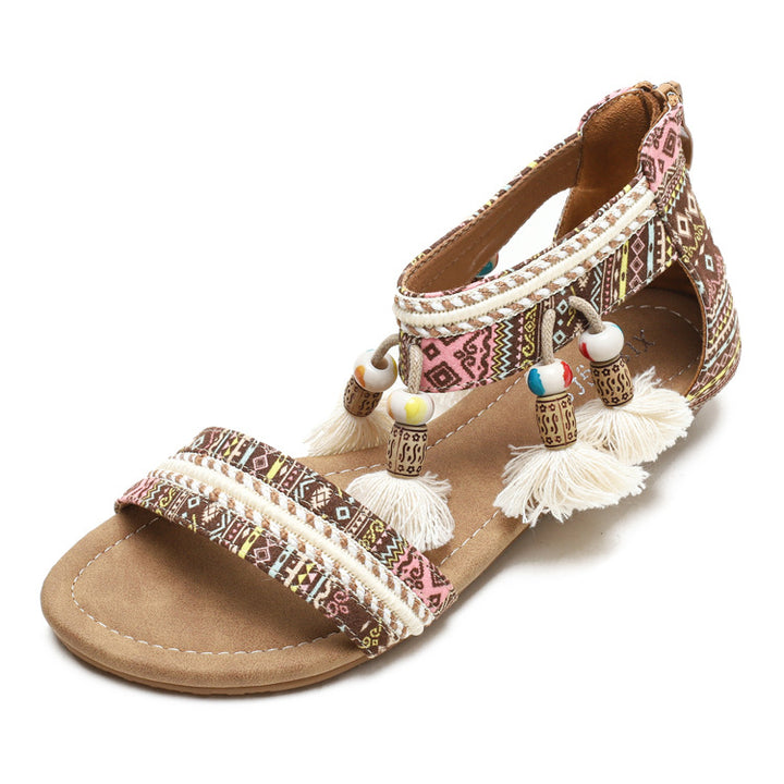 Women's Boho Wedge Sandals – Comfortable, Stylish & Perfect for Summer Travel
