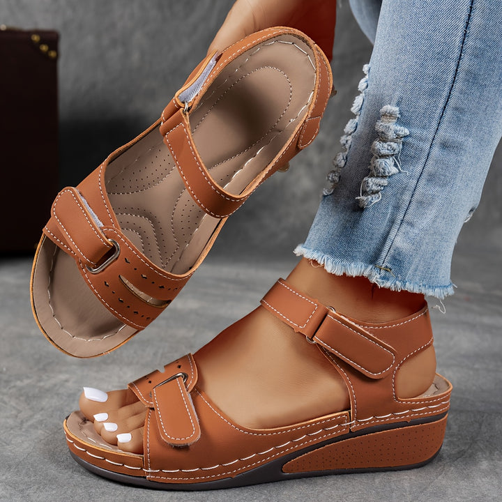 Women's Comfortable Wedge Sandals – Breathable Open-Toe Summer Shoes