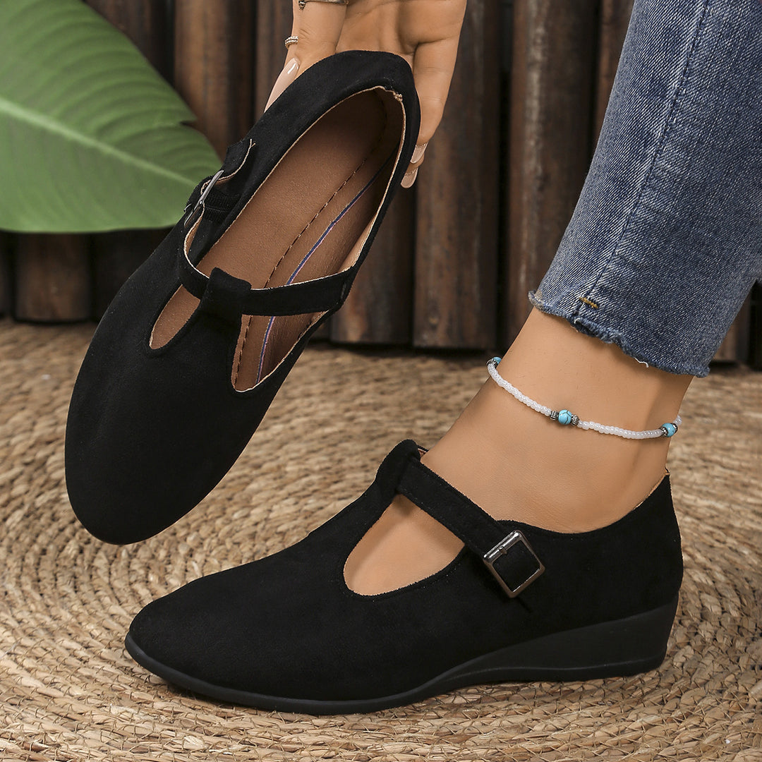 Women's Platform Wedge Shoes – Comfortable Everyday Slip-On Flats