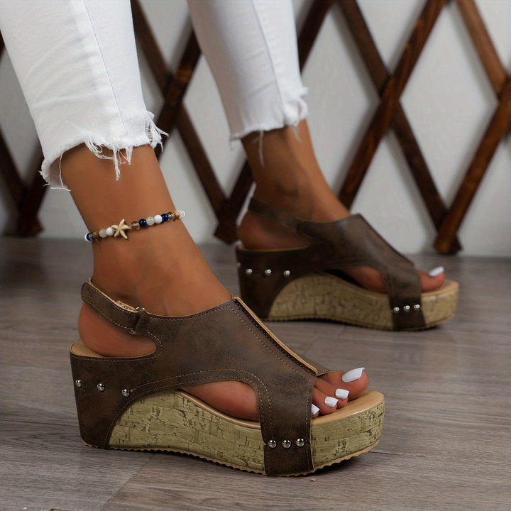 Women's Thick-Soled Wedge Sandals – Comfortable Summer Shoes