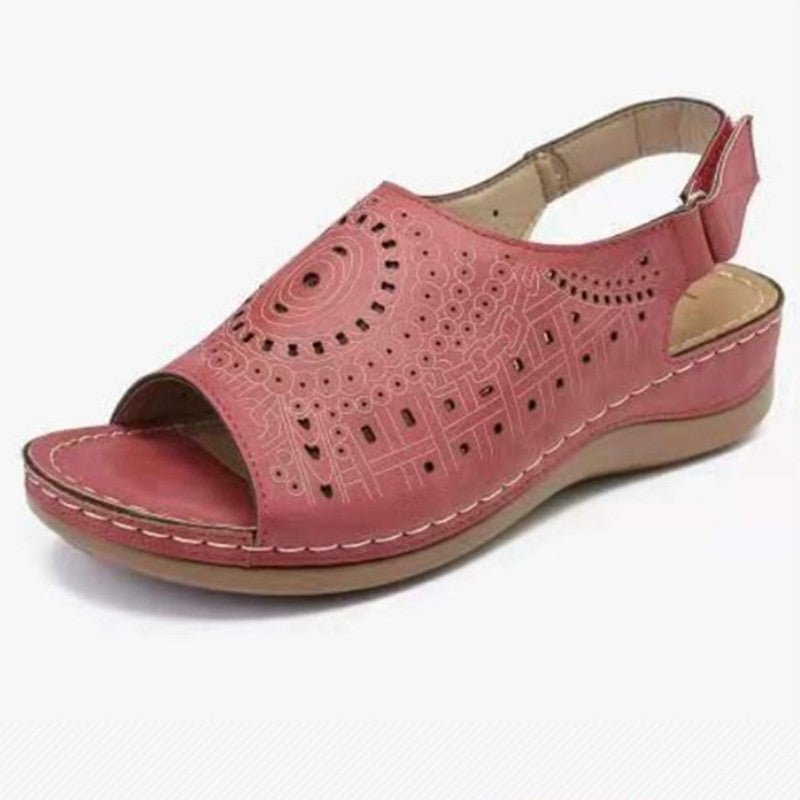 Breathable Hollow-Out Summer Sandals for Women – Comfortable Non-Slip Walking Shoes