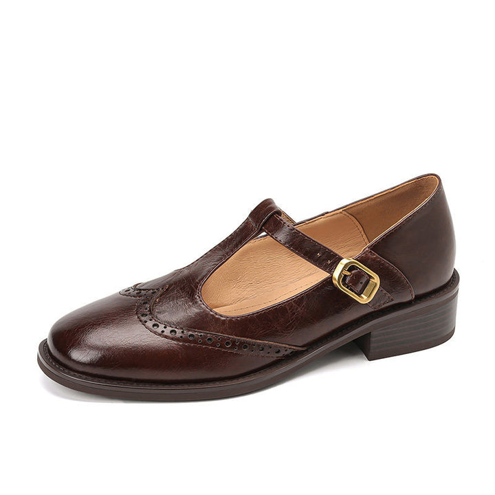 Vintage Leather Mary Jane Shoes