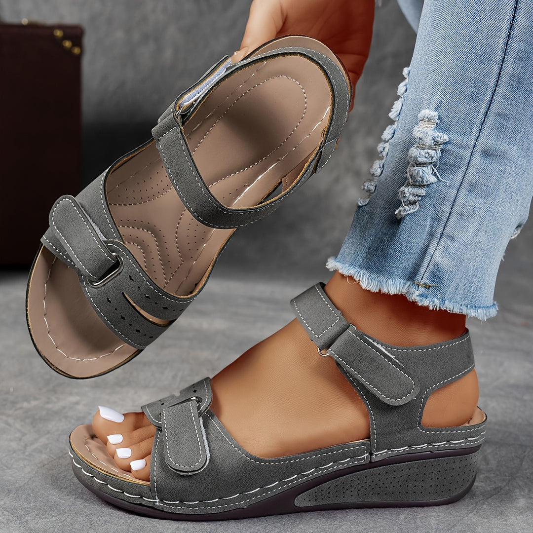 Women's Comfortable Wedge Sandals – Breathable Open-Toe Summer Shoes