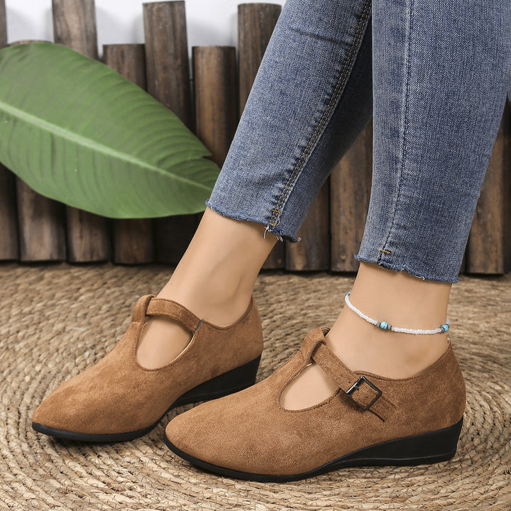Women's Platform Wedge Shoes – Comfortable Everyday Slip-On Flats