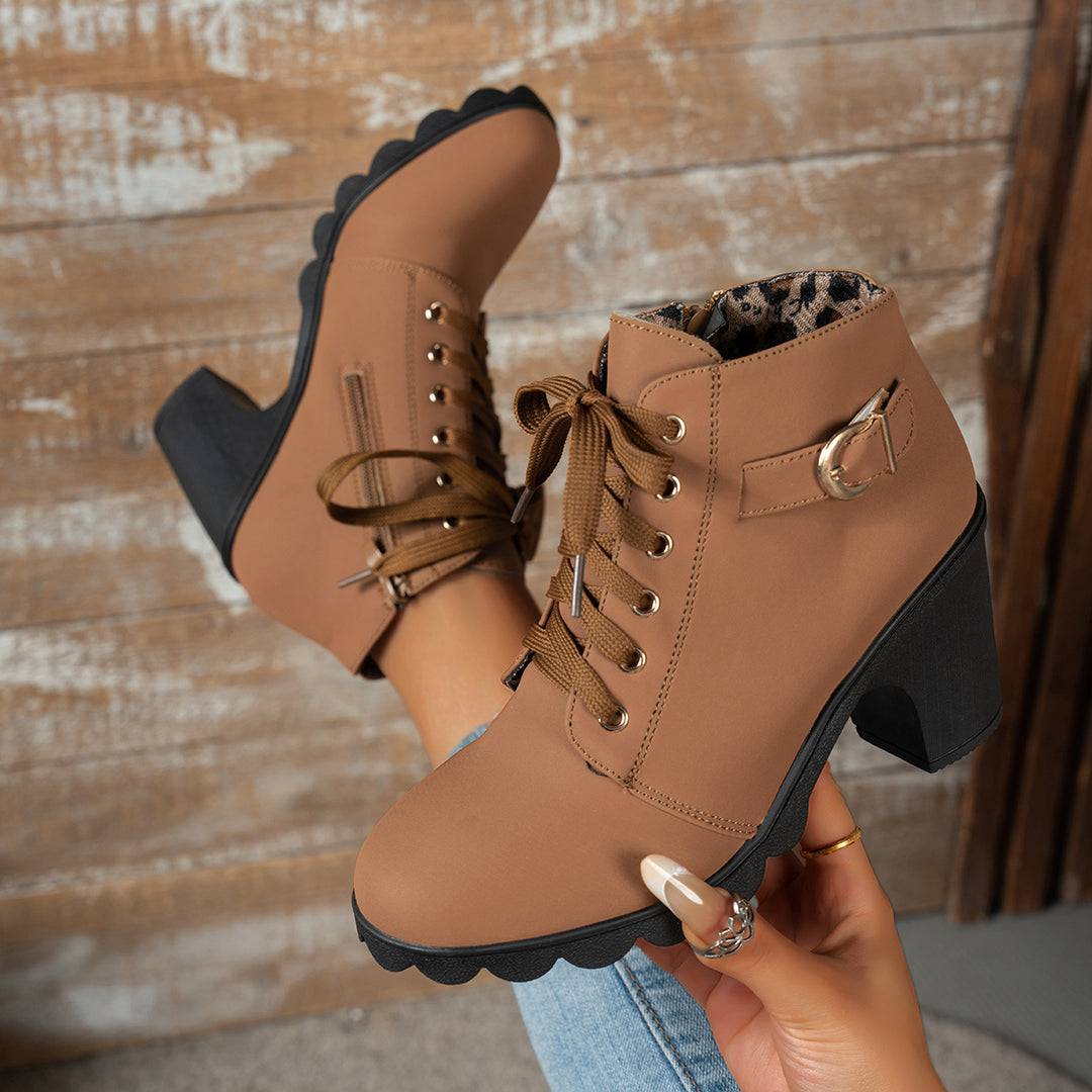Women's Vintage Ankle Boots – Classic Boots for Fall & Winter