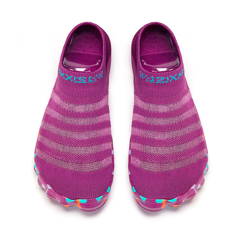 Women's Lightweight Breathable Water Shoes with Non-Slip Sole – Comfortable Floral Beach Footwear