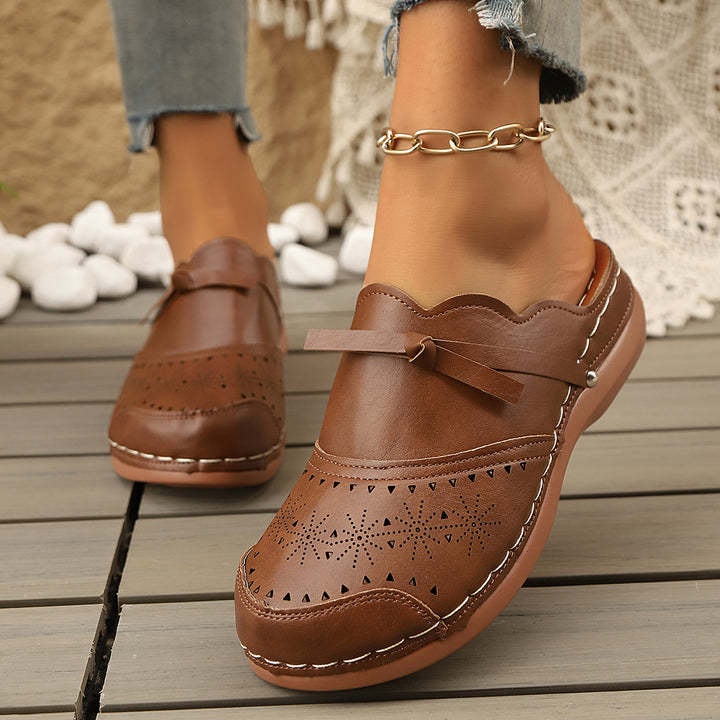 Women's Bow Comfort Clogs – Easy Slip-On Summer Sandals